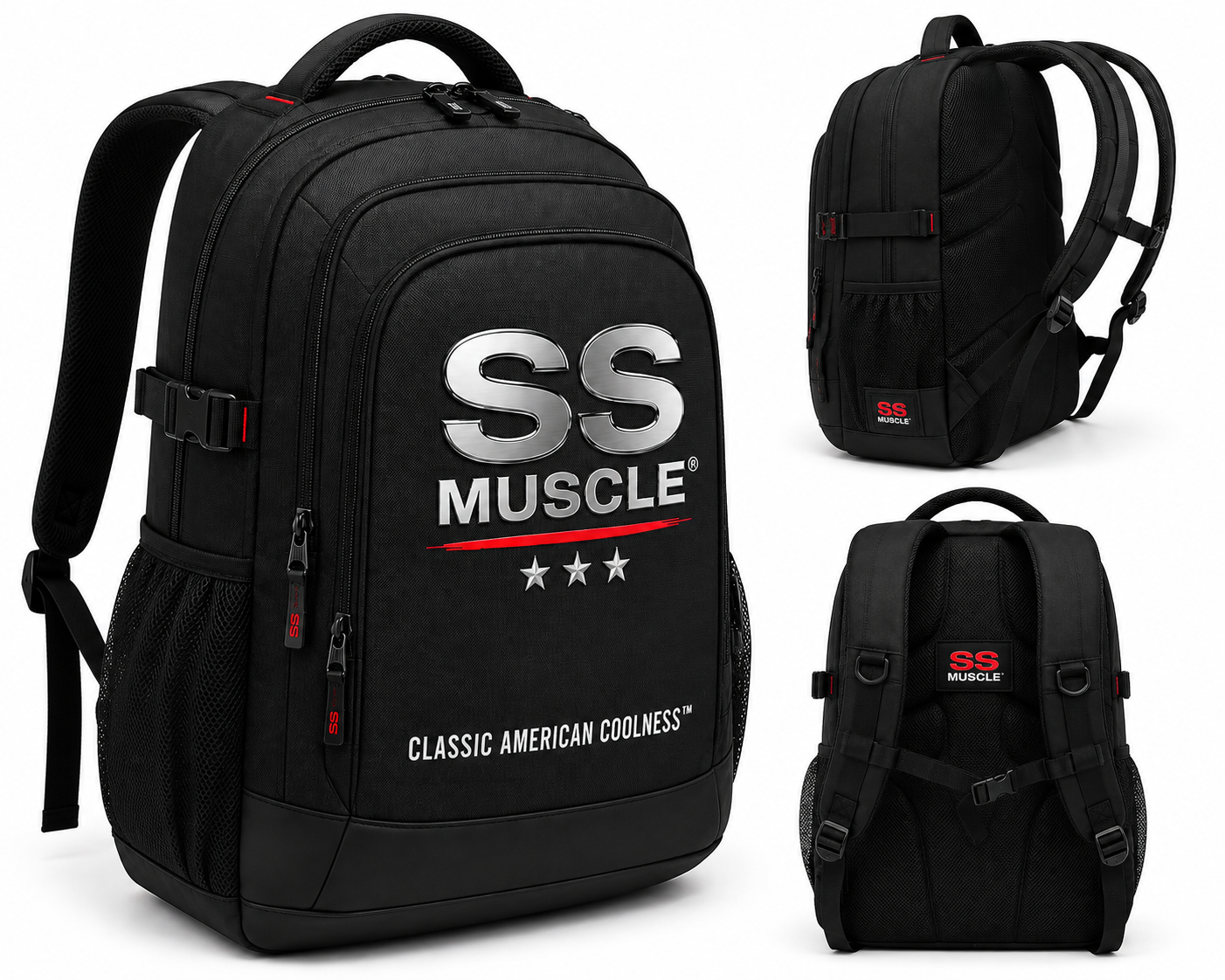 SS MUSCLE® Classic American Coolness™ Premium Backpack
